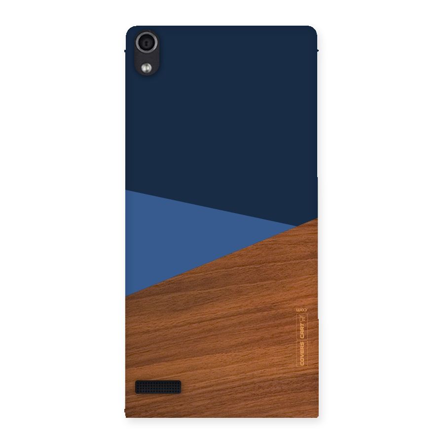 Crossed Lines Pattern Back Case for Ascend P6