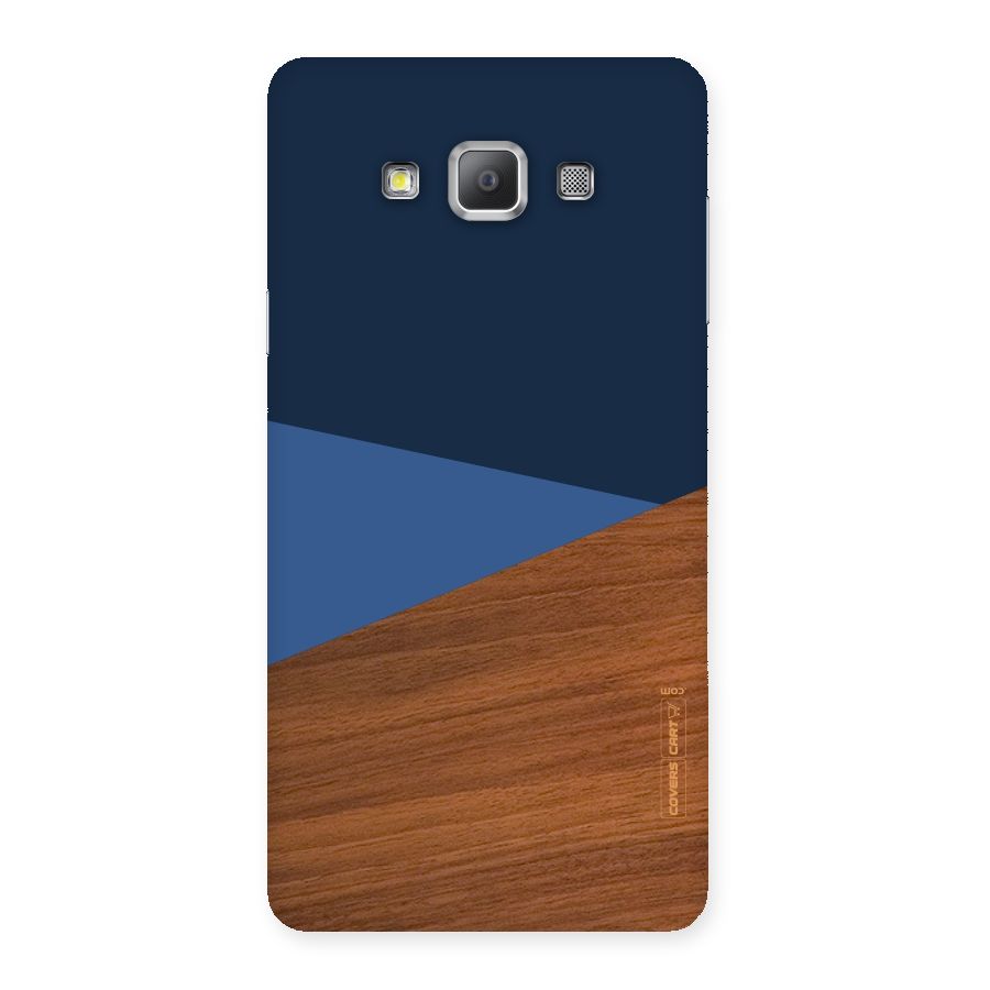 Crossed Lines Pattern Back Case for Galaxy A7