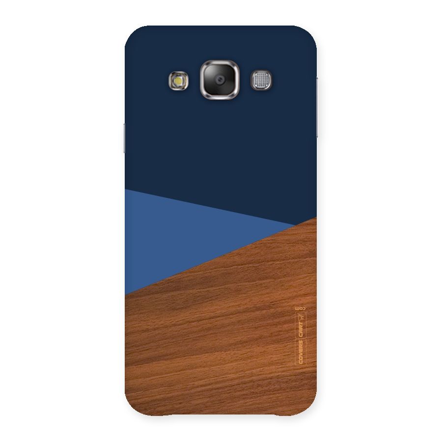 Crossed Lines Pattern Back Case for Galaxy E7