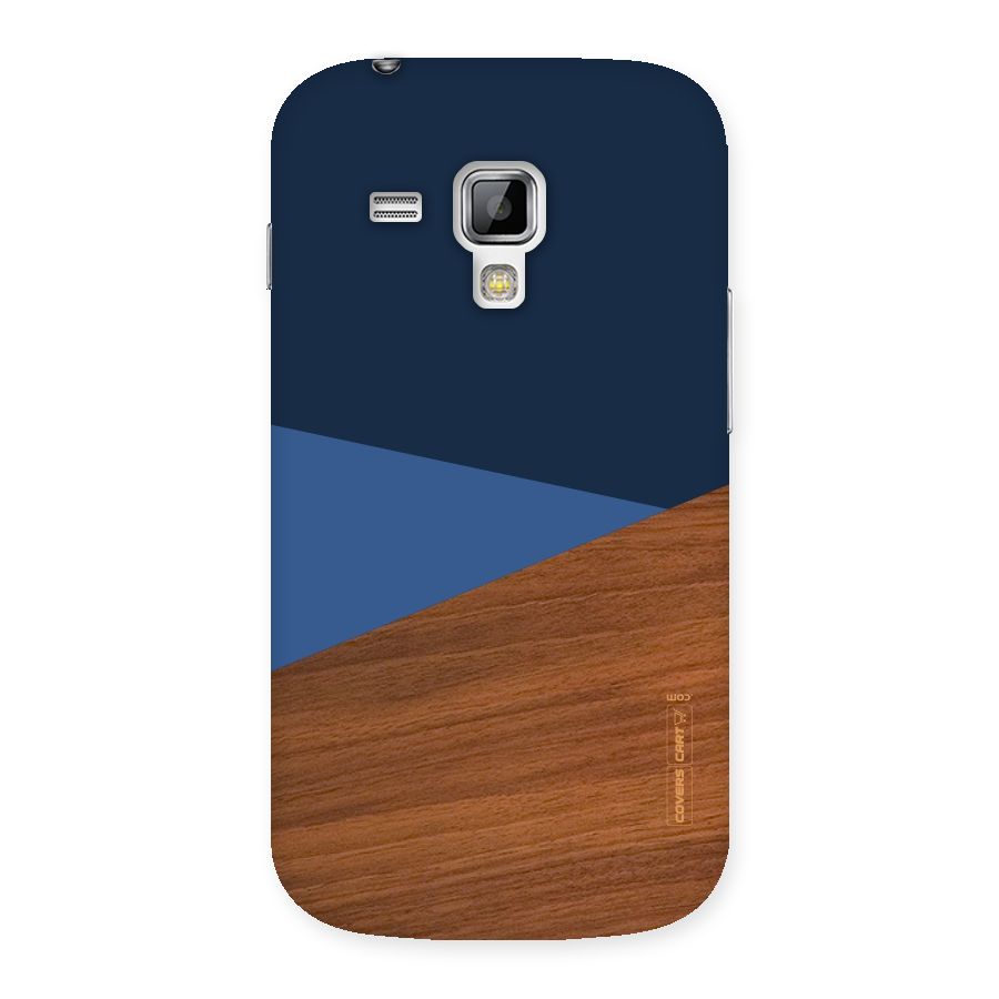 Crossed Lines Pattern Back Case for Galaxy S Duos