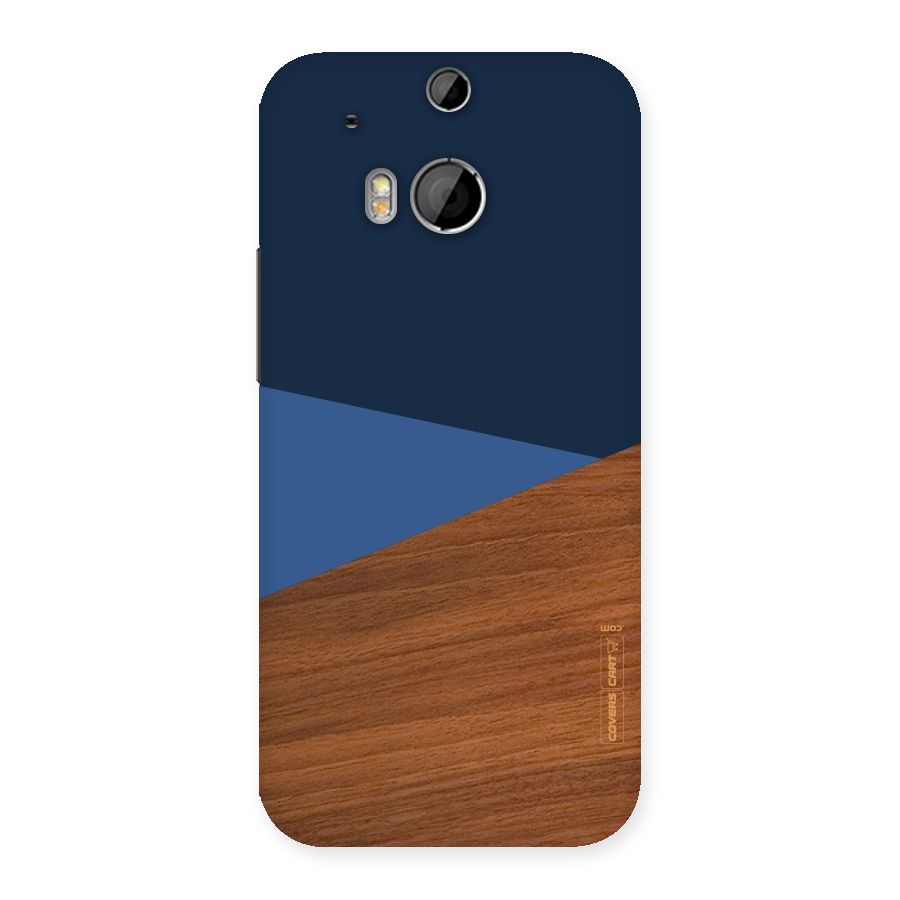Crossed Lines Pattern Back Case for HTC One M8