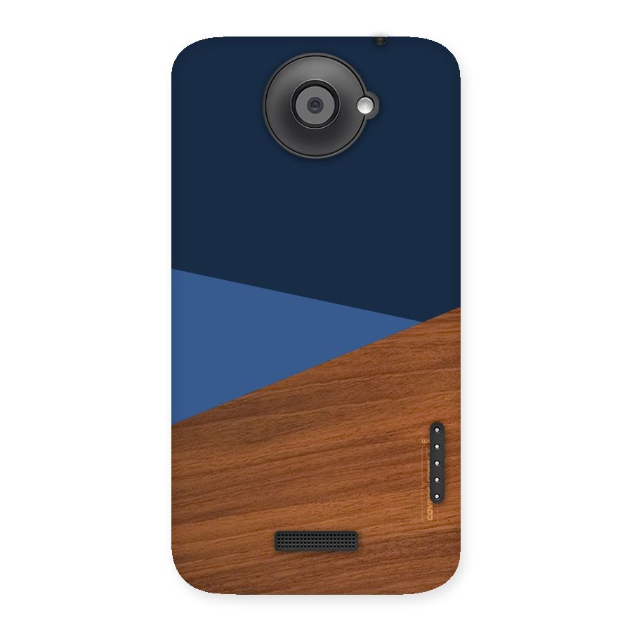 Crossed Lines Pattern Back Case for HTC One X