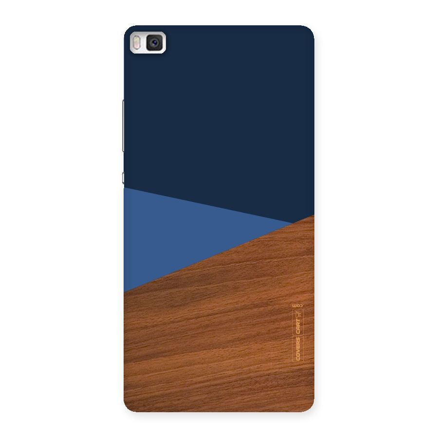 Crossed Lines Pattern Back Case for Huawei P8