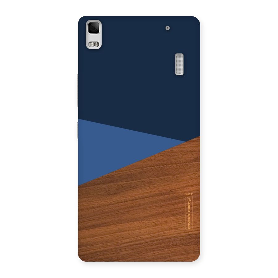 Crossed Lines Pattern Back Case for Lenovo A7000