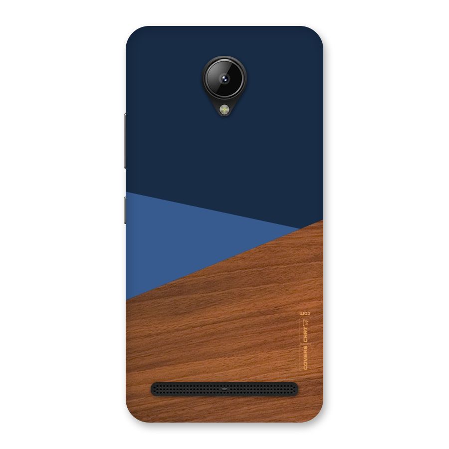 Crossed Lines Pattern Back Case for Lenovo C2