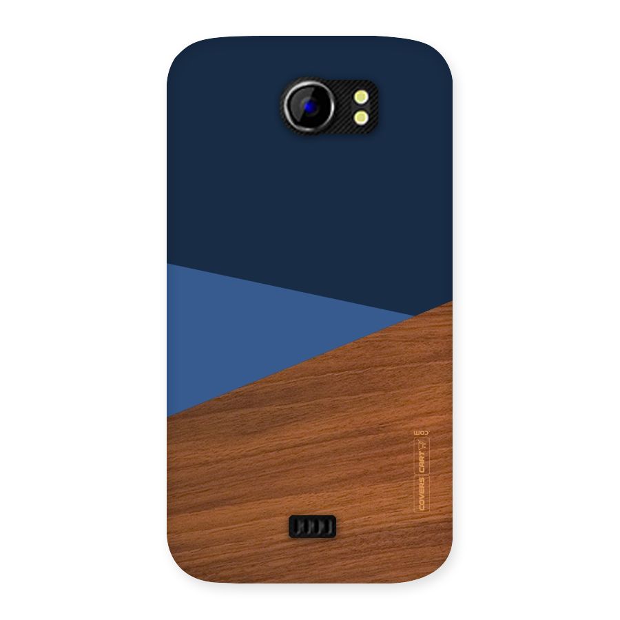 Crossed Lines Pattern Back Case for Micromax Canvas 2 A110