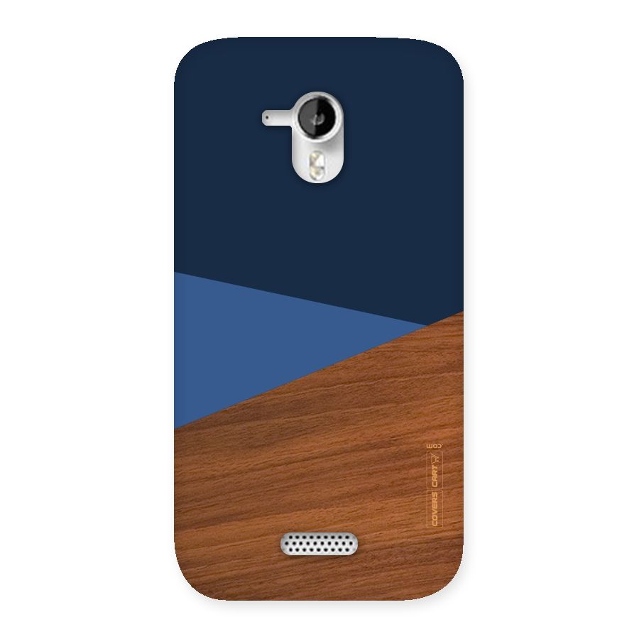 Crossed Lines Pattern Back Case for Micromax Canvas HD A116