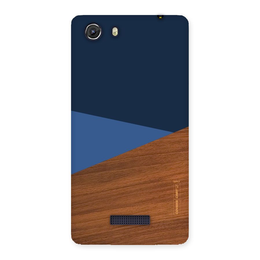 Crossed Lines Pattern Back Case for Micromax Unite 3
