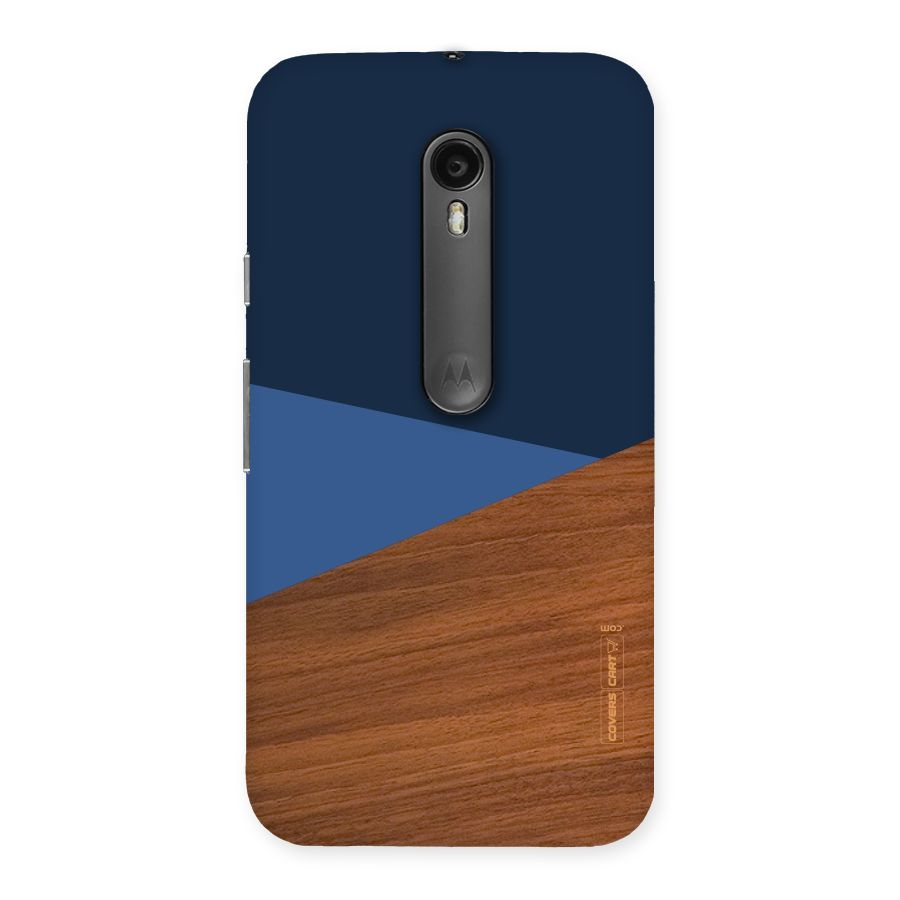 Crossed Lines Pattern Back Case for Moto G3