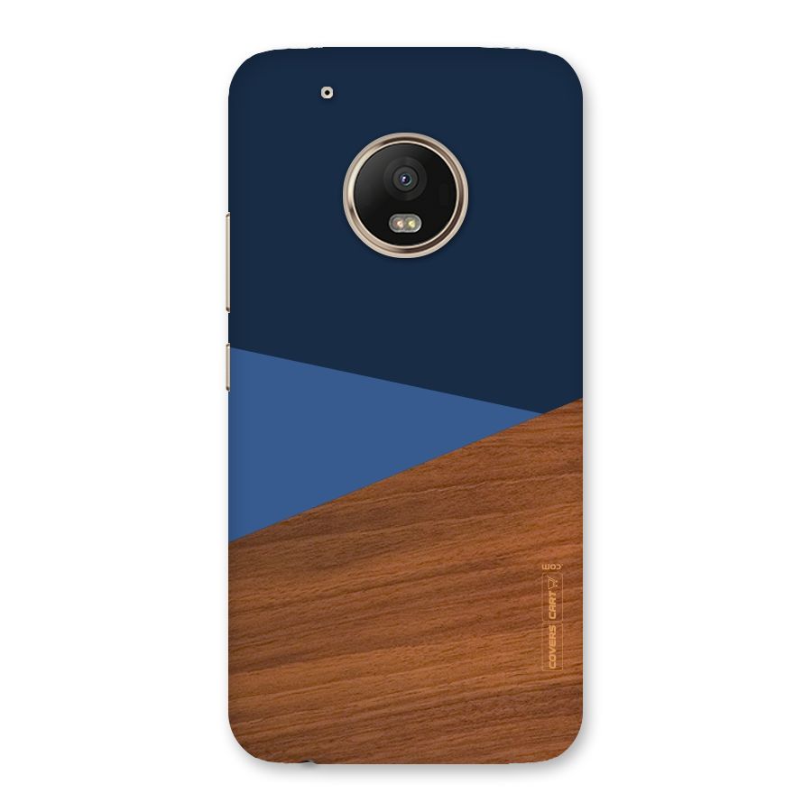 Crossed Lines Pattern Back Case for Moto G5 Plus
