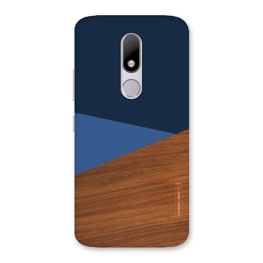 Crossed Lines Pattern Back Case for Moto M