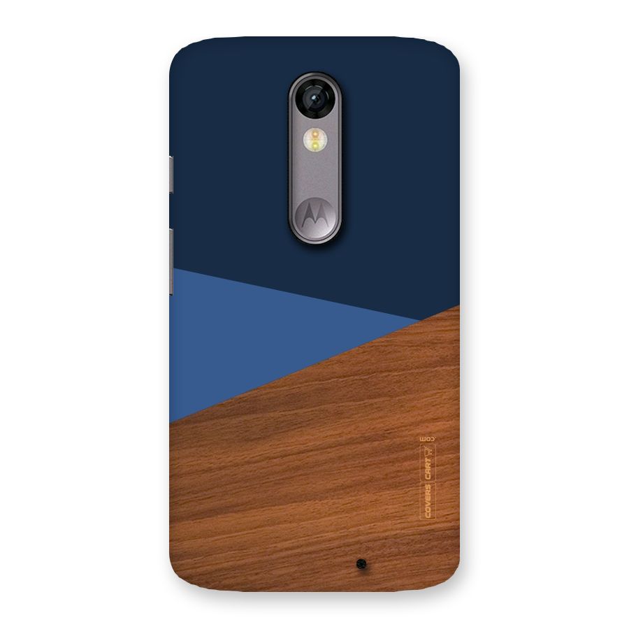 Crossed Lines Pattern Back Case for Moto X Force