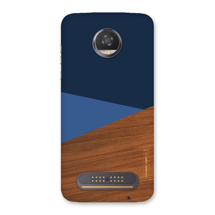 Crossed Lines Pattern Back Case for Moto Z2 Play