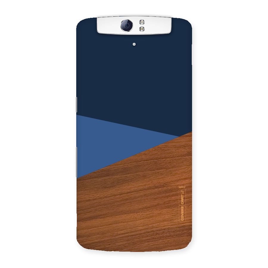 Crossed Lines Pattern Back Case for Oppo N1