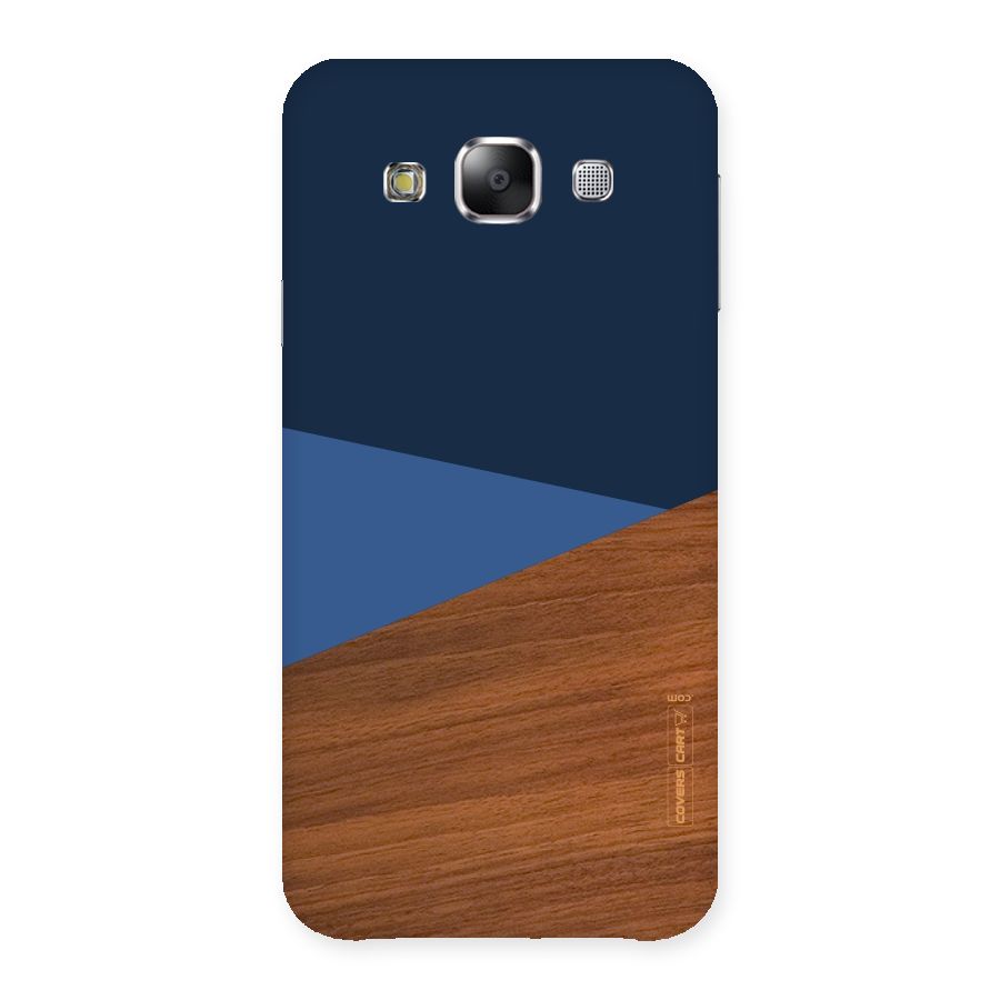 Crossed Lines Pattern Back Case for Samsung Galaxy E5