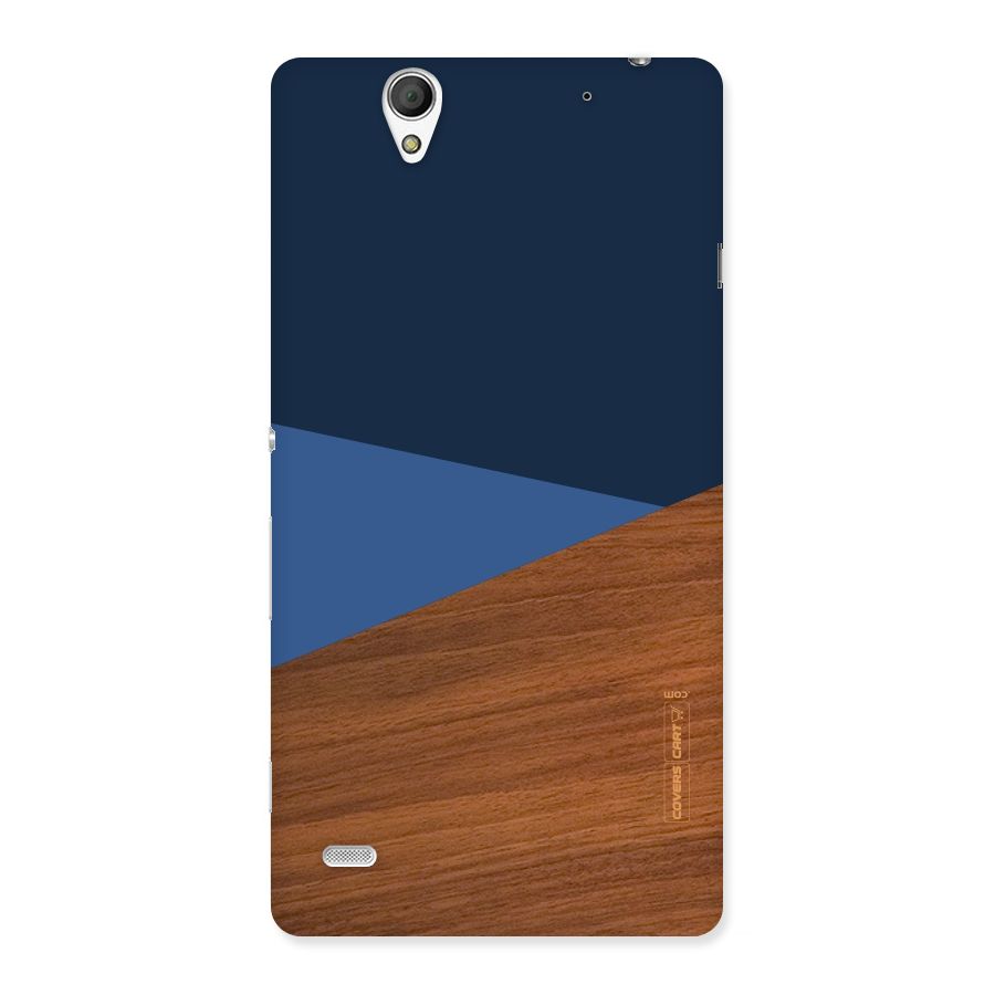 Crossed Lines Pattern Back Case for Sony Xperia C4