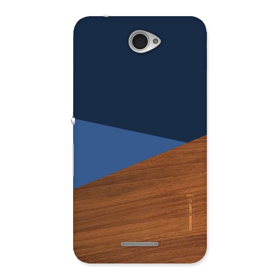 Crossed Lines Pattern Back Case for Sony Xperia E4