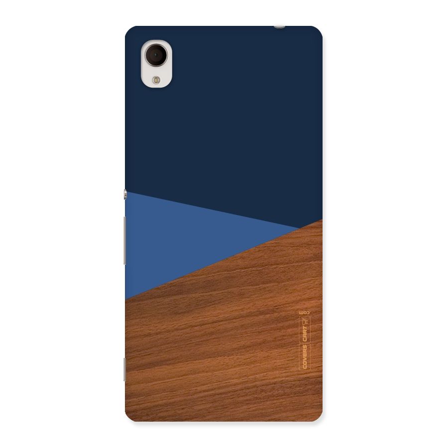 Crossed Lines Pattern Back Case for Sony Xperia M4
