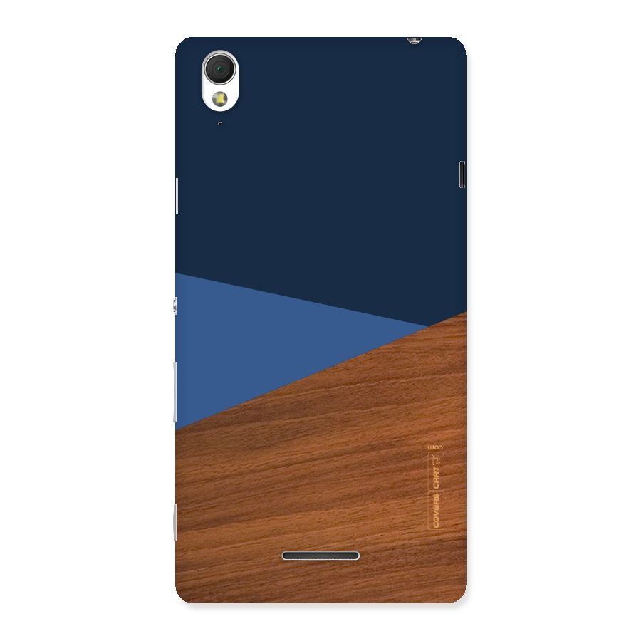 Crossed Lines Pattern Back Case for Sony Xperia T3