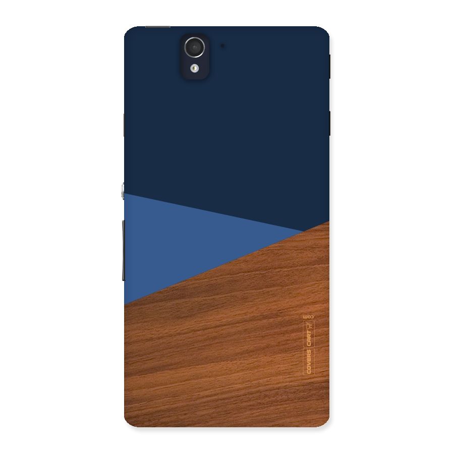 Crossed Lines Pattern Back Case for Sony Xperia Z