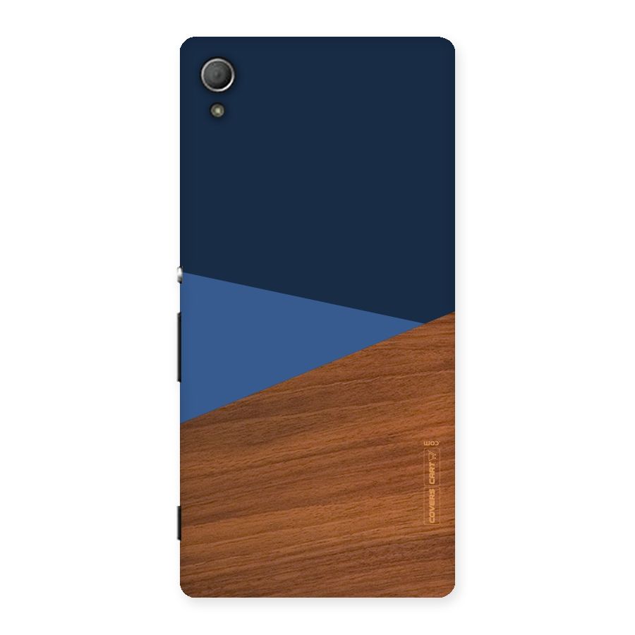 Crossed Lines Pattern Back Case for Xperia Z4