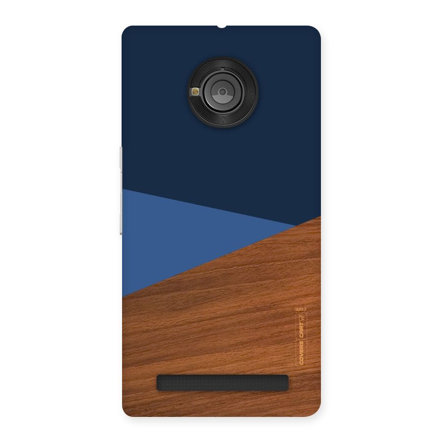 Crossed Lines Pattern Back Case for Yu Yunique