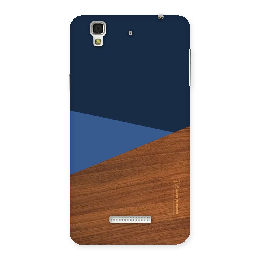 Crossed Lines Pattern Back Case for Yu Yureka