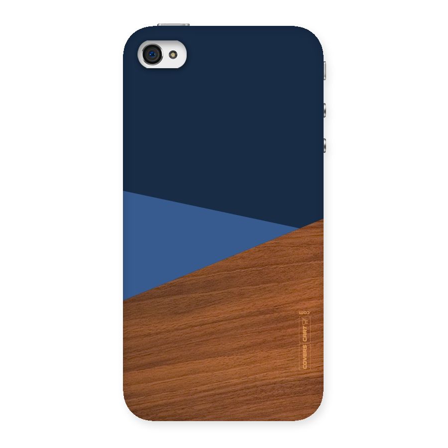 Crossed Lines Pattern Back Case for iPhone 4 4s