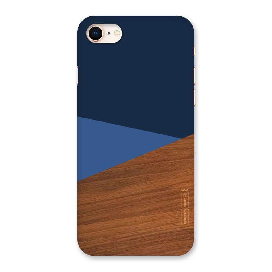 Crossed Lines Pattern Back Case for iPhone 8