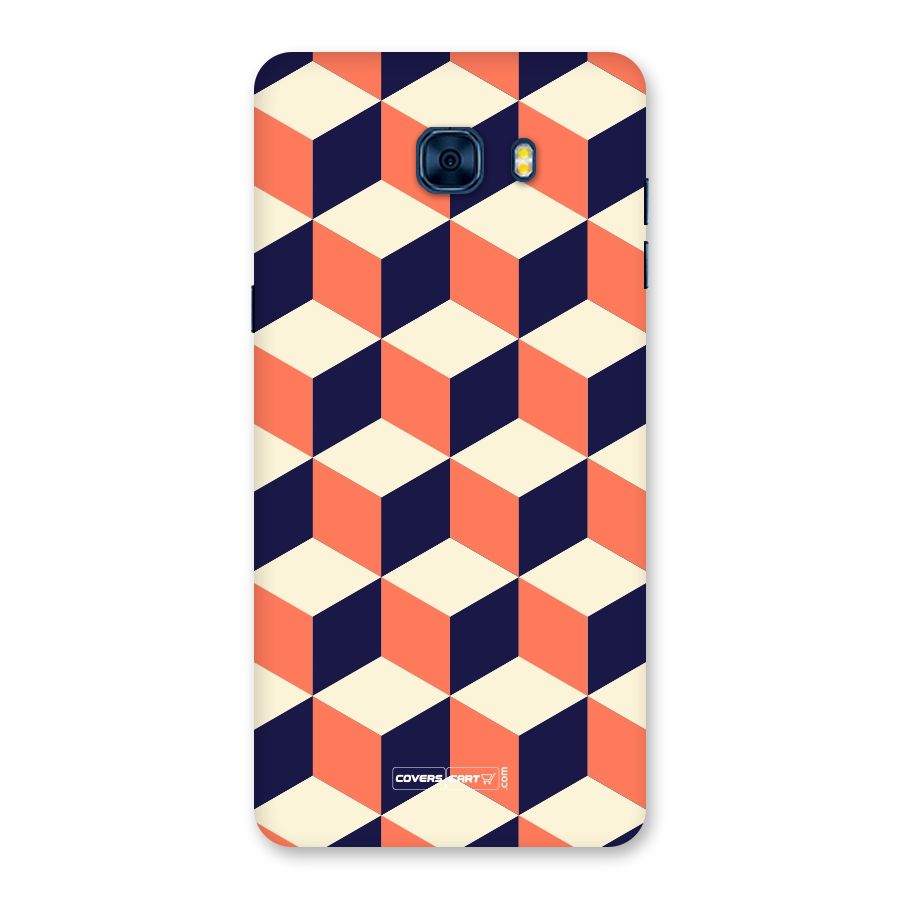Cube Pattern Back Case for Galaxy C7 Pro