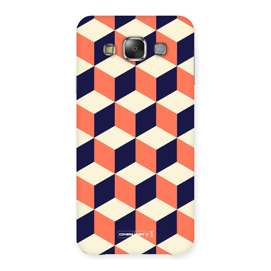 Cube Pattern Back Case for Galaxy E7