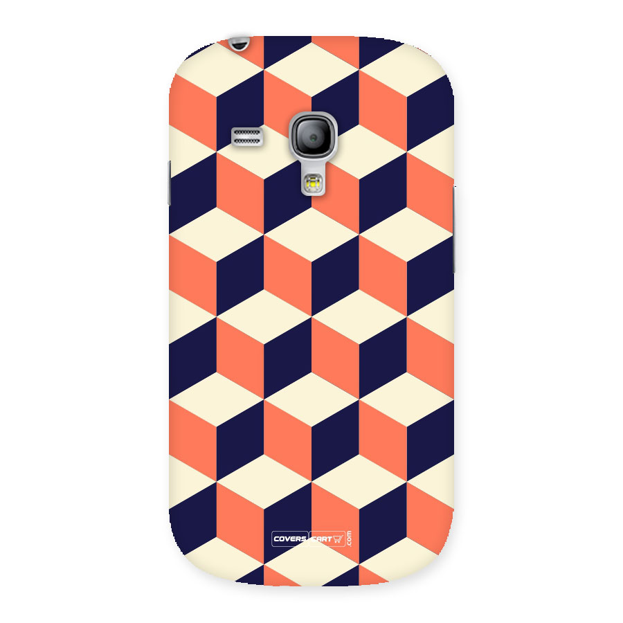 Cube Pattern Back Case for Galaxy S3 Mini