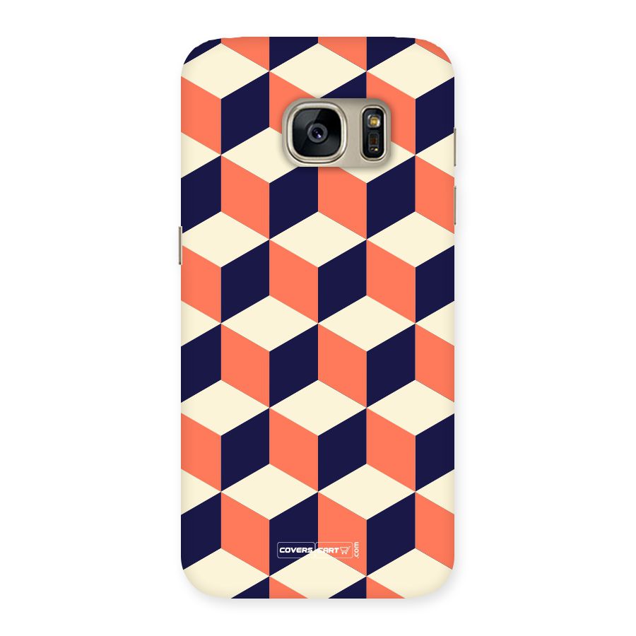 Cube Pattern Back Case for Galaxy S7
