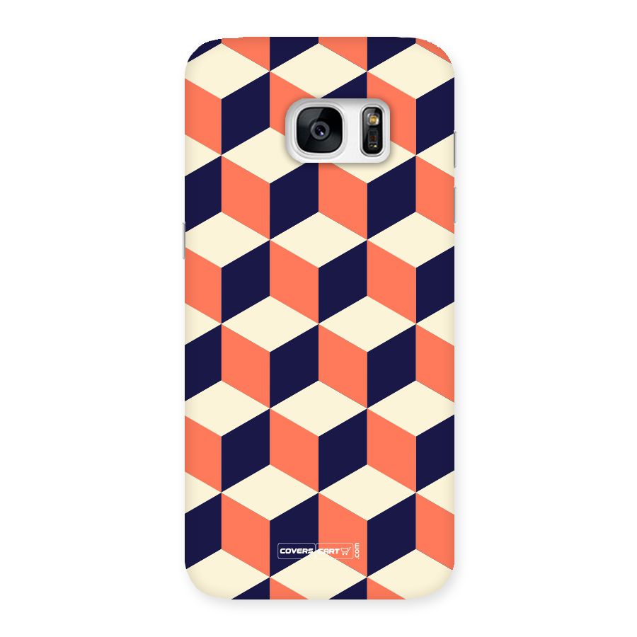 Cube Pattern Back Case for Galaxy S7 Edge