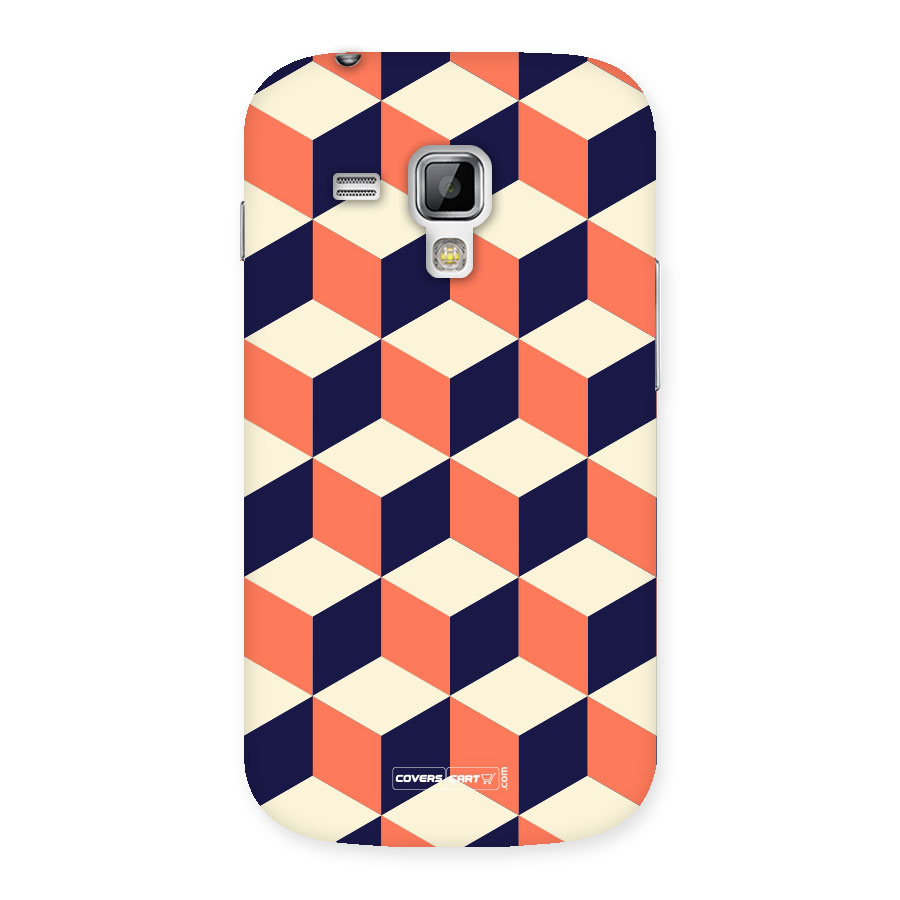 Cube Pattern Back Case for Galaxy S Duos