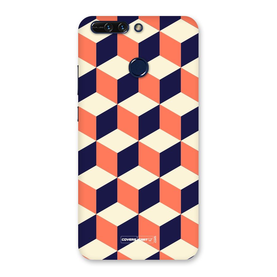 Cube Pattern Back Case for Honor 8 Pro