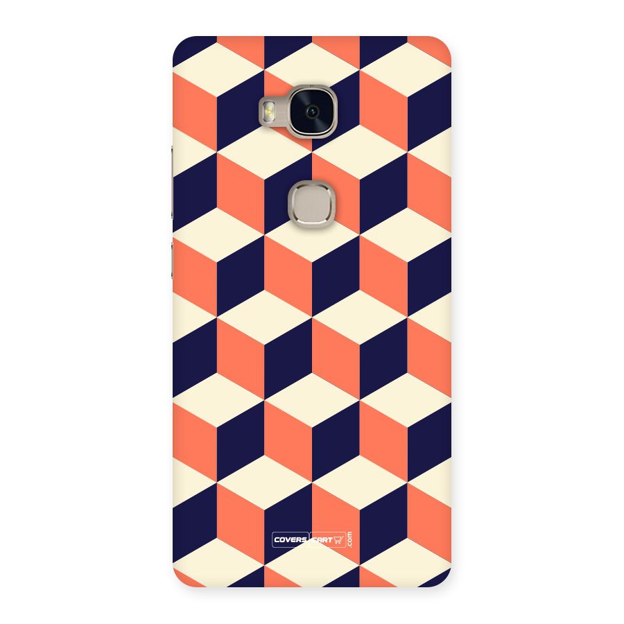 Cube Pattern Back Case for Huawei Honor 5X