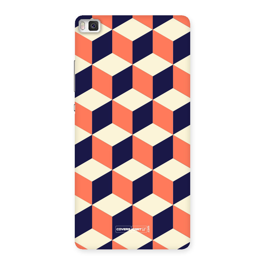 Cube Pattern Back Case for Huawei P8