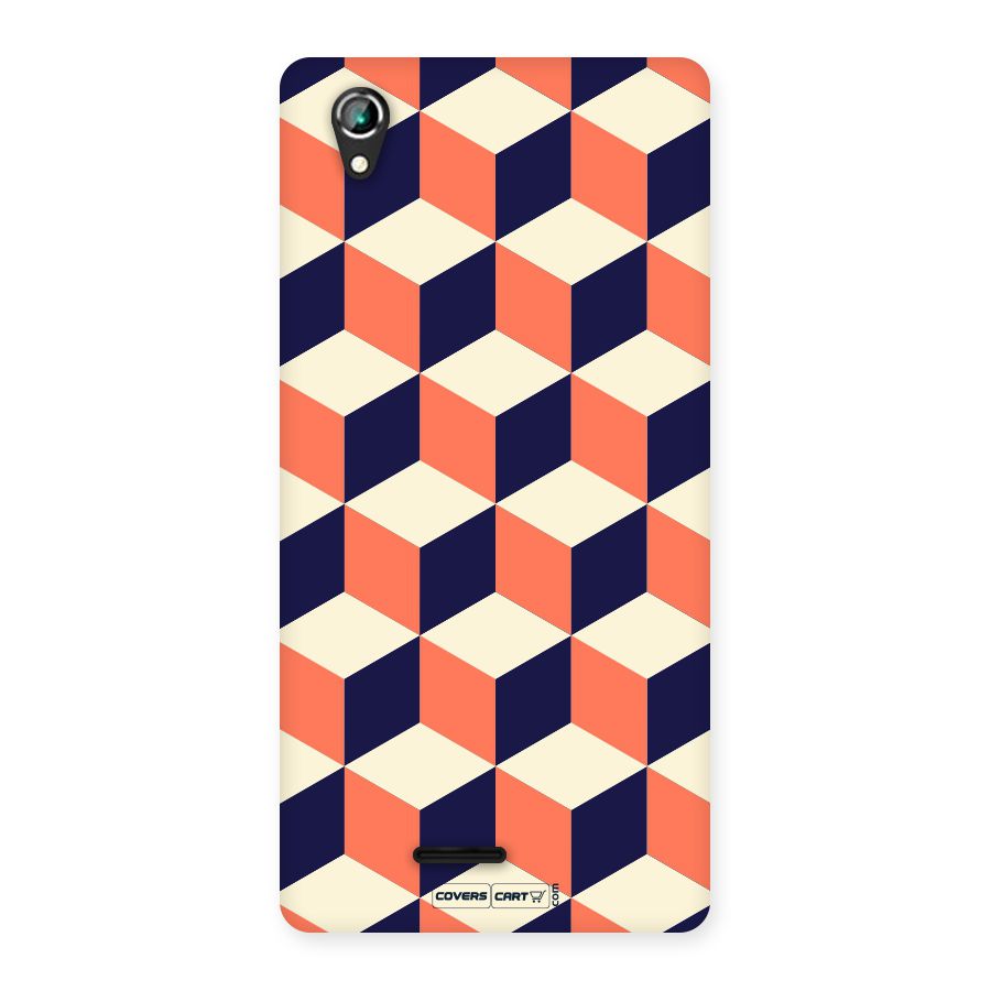 Cube Pattern Back Case for Lava Iris 800