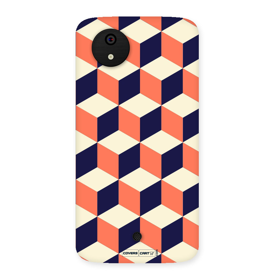 Cube Pattern Back Case for Micromax Canvas A1