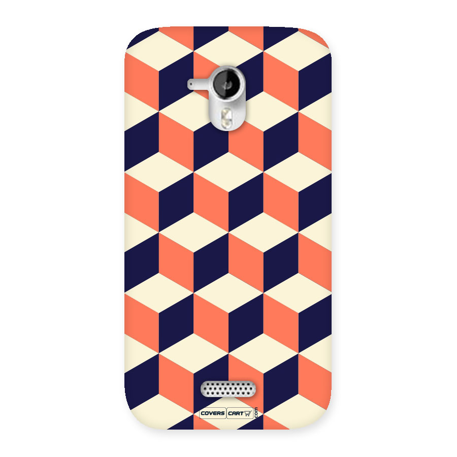 Cube Pattern Back Case for Micromax Canvas HD A116