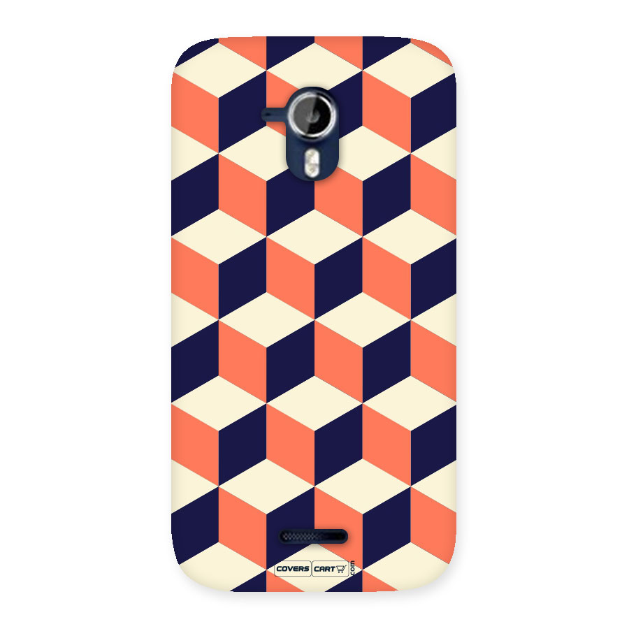Cube Pattern Back Case for Micromax Canvas Magnus A117