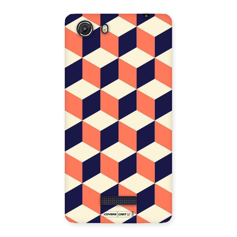 Cube Pattern Back Case for Micromax Unite 3