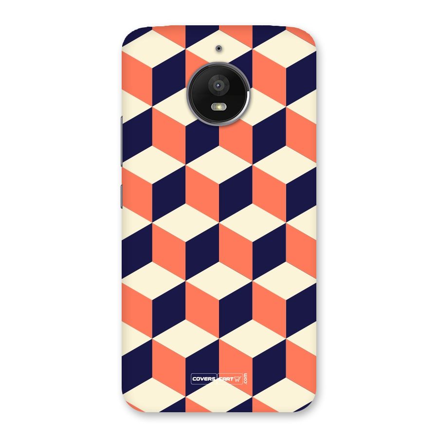 Cube Pattern Back Case for Moto E4 Plus