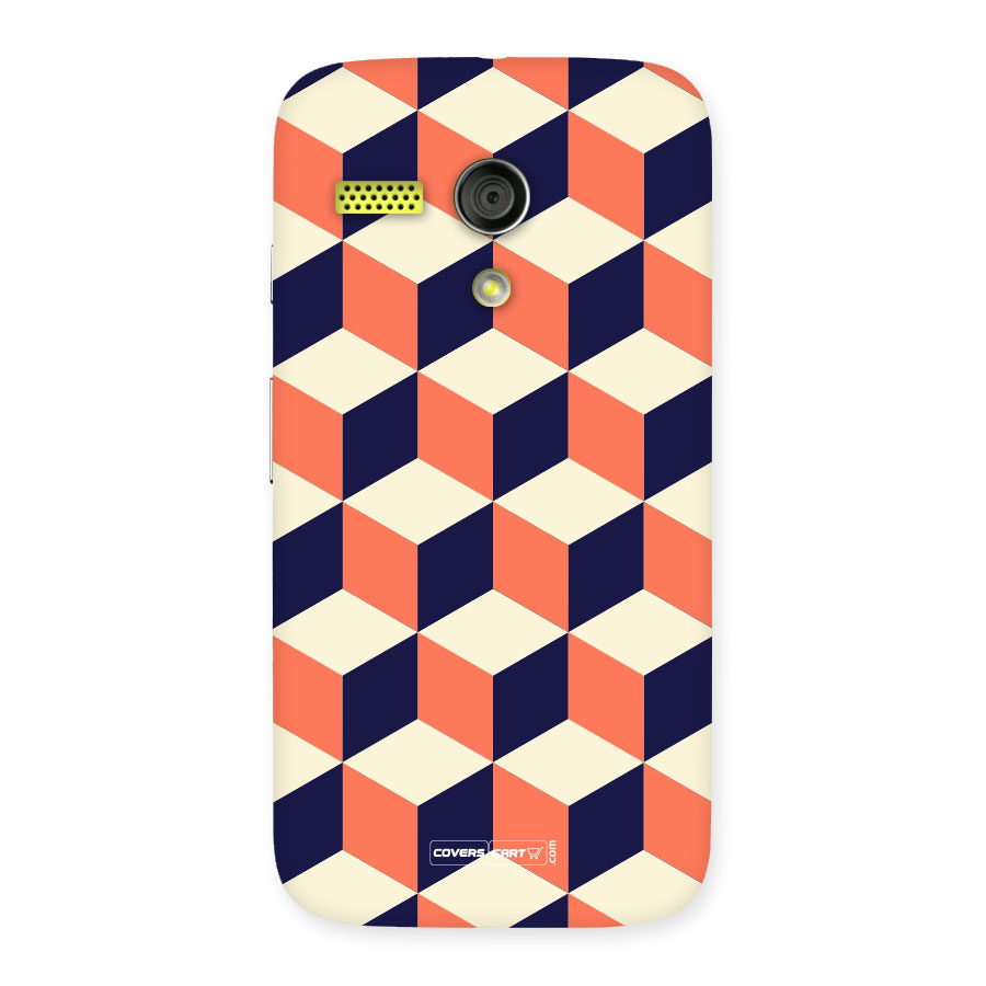 Cube Pattern Back Case for Moto G