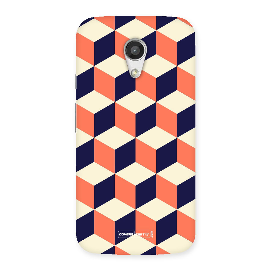 Cube Pattern Back Case for Moto G 2nd Gen