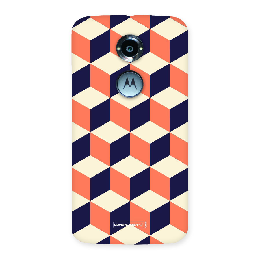 Cube Pattern Back Case for Moto X 2nd Gen