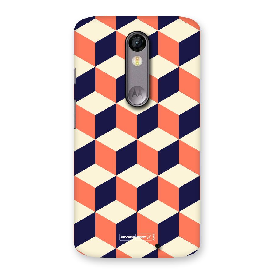 Cube Pattern Back Case for Moto X Force