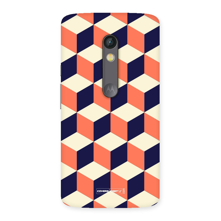 Cube Pattern Back Case for Moto X Play