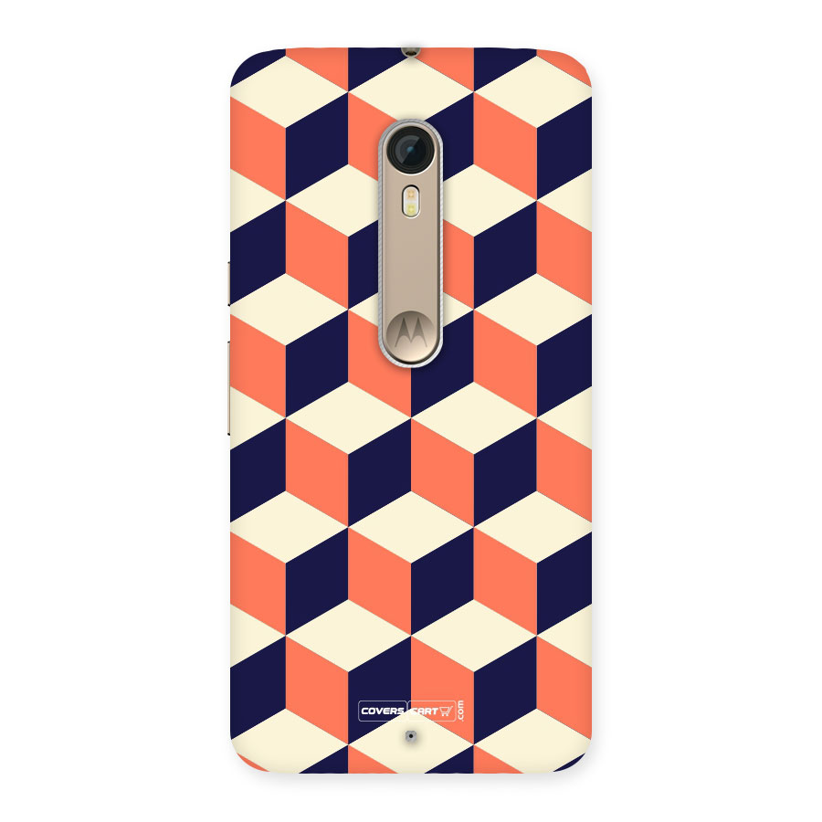 Cube Pattern Back Case for Moto X Style
